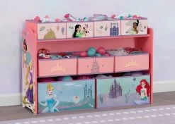 Delta Children Princess Deluxe 9 Bin Design And Store Toy Organizer