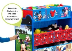 Delta Children Mickey Mouse 6 Bin Design And Store Toy Organizer 9 Delta Children Mickey Mouse 6 Bin Design And Store Toy Organizer -Kid Household Items jhwoe6uwg2wf7igkqd2o