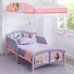 Delta Children Princess Plastic Toddler Bed With Canopy 8 Delta Children Princess Plastic Toddler Bed With Canopy -Kid Household Items jw9czeqaikfg46sg03o7