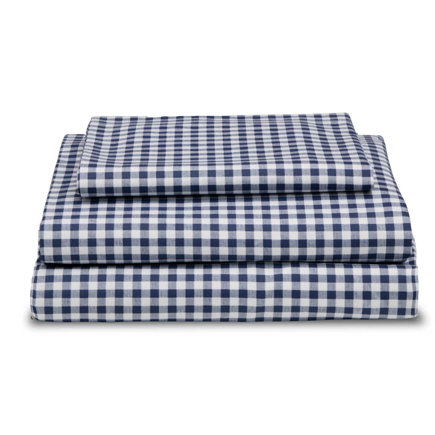 Delta Children Navy Gingham 3-Piece Twin Sheet Set 5 Delta Children Navy Gingham 3-Piece Twin Sheet Set - Image 5