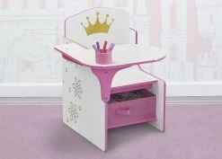 Delta Children Princess Crown Chair Desk With Storage Bin