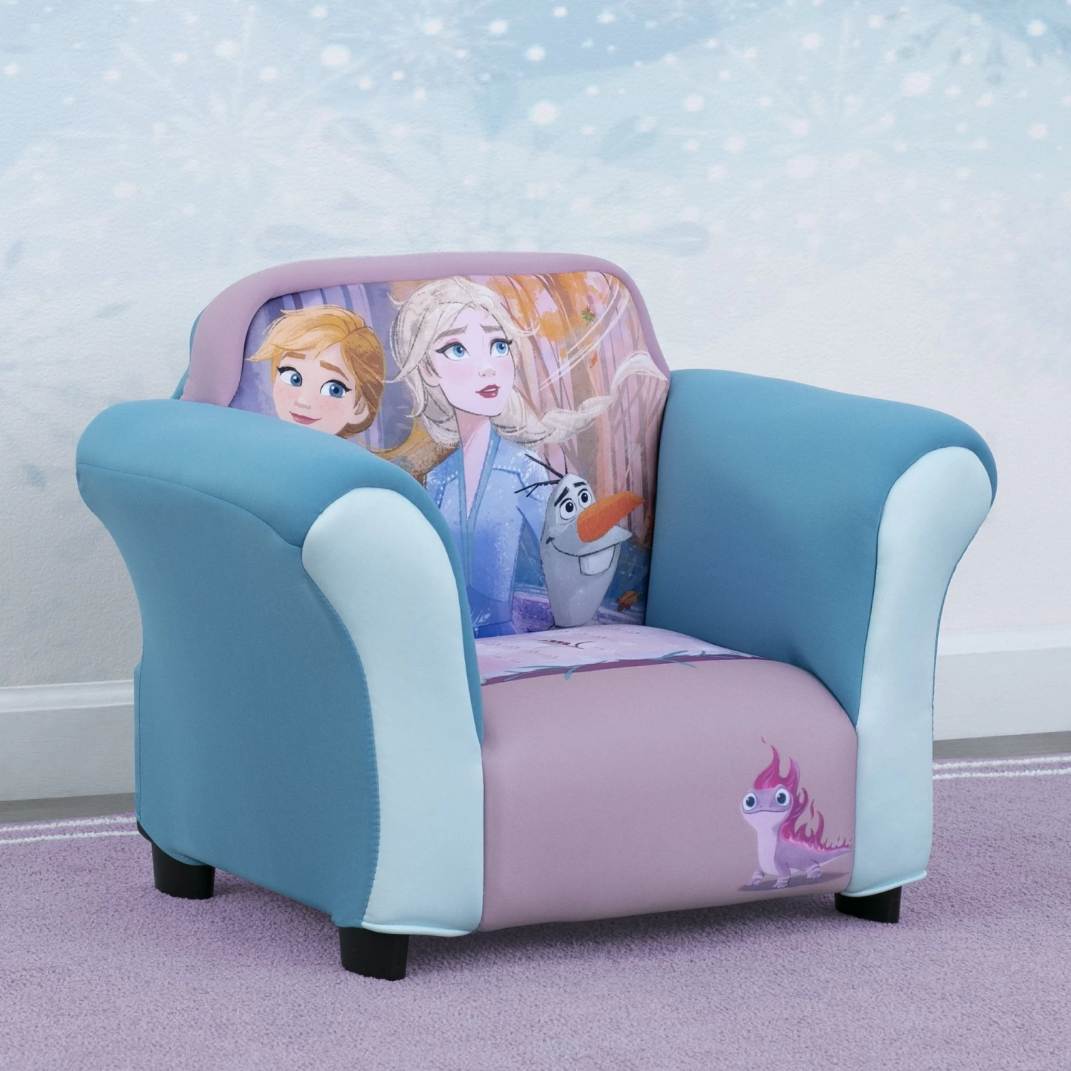 Delta Children Frozen II Upholstered Chair With Sculpted Plastic Frame 1 Delta Children Frozen II Upholstered Chair With Sculpted Plastic Frame