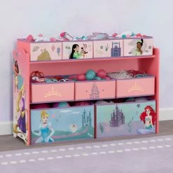 Delta Children Princess Deluxe 9 Bin Design And Store Toy Organizer -Kid Household Items lqgtoj5itkwksljvarpk