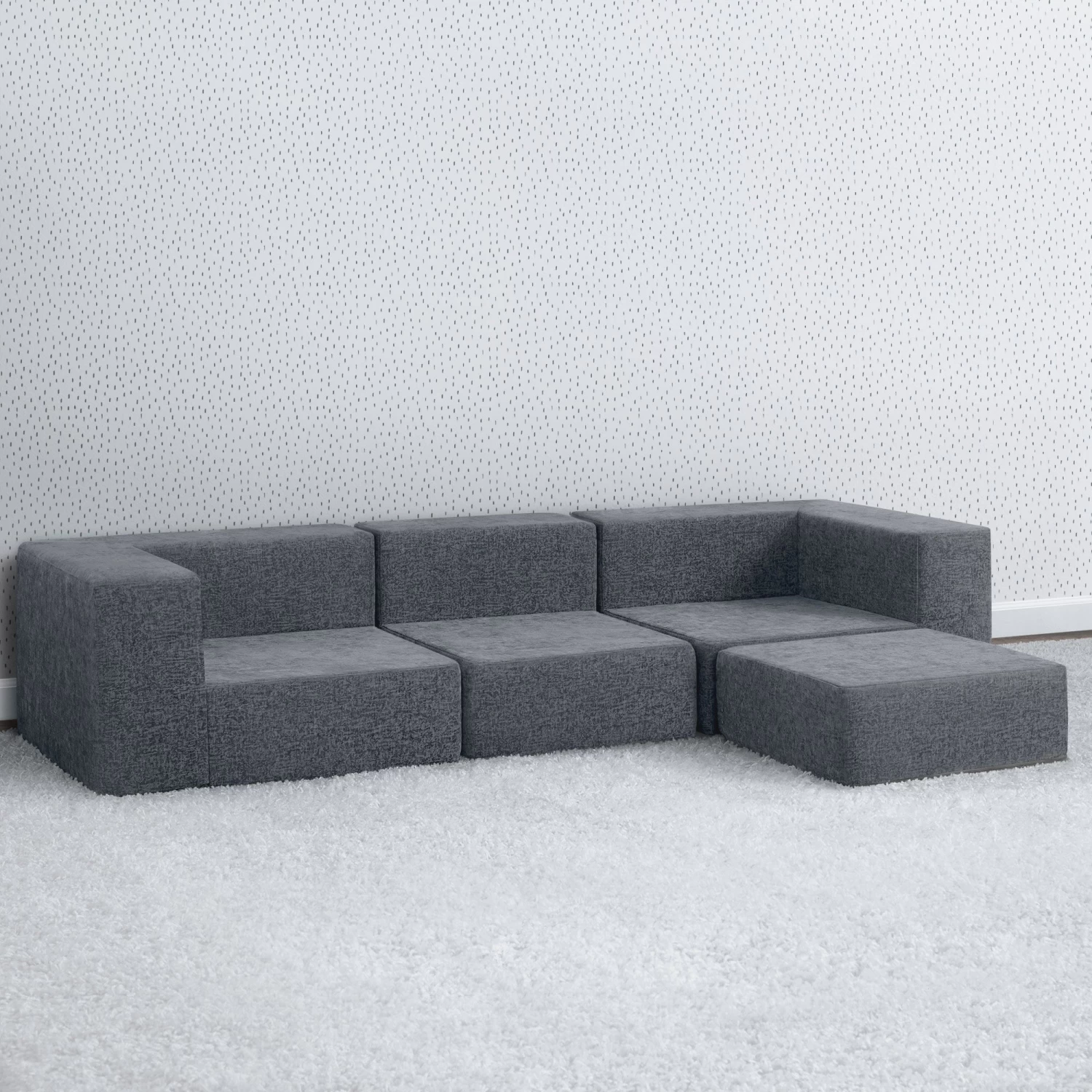 Delta Children Cozee 4-Piece Sectional Sofa Set 5 Delta Children Cozee 4-Piece Sectional Sofa Set - Image 5