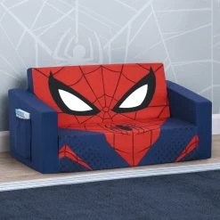 Delta Children Spider-Man Cozee Flip-Out Sofa - 2-in-1 Convertible Sofa To Lounger For Kids -Kid Household Items mof0otlbku40eqbwtsk3