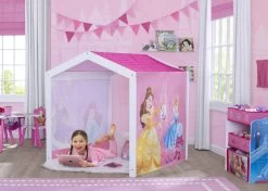 Delta Children Disney Princess Indoor Playhouse With Fabric Tent