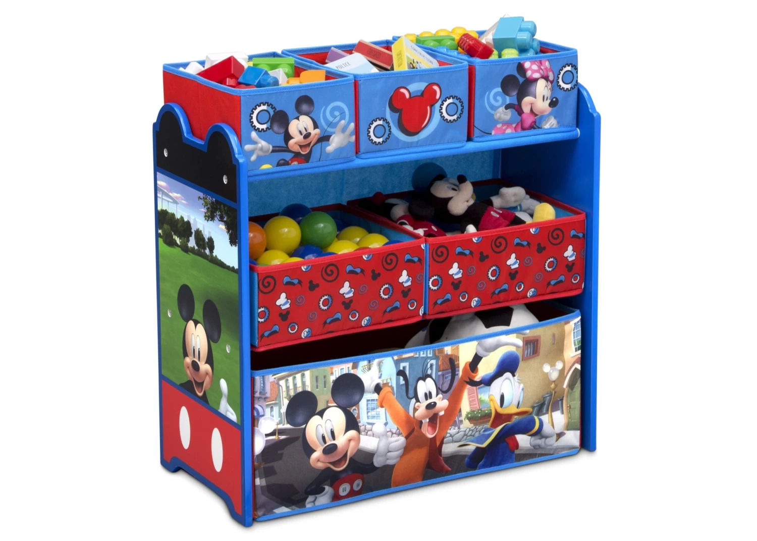 Delta Children Mickey Mouse 4-Piece Playroom Solution– Set Includes Table And 2 Chairs And 6-Bin Toy Organizer 5 Delta Children Mickey Mouse 4-Piece Playroom Solution– Set Includes Table And 2 Chairs And 6-Bin Toy Organizer - Image 5
