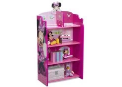 Delta Children Minnie Mouse Wooden Playhouse 4-Shelf Bookcase -Kid Household Items pzhnawpsnkmg6zu24vkn