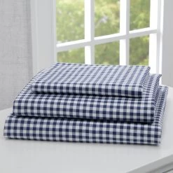 Delta Children Navy Gingham 3-Piece Twin Sheet Set 12 Delta Children Navy Gingham 3-Piece Twin Sheet Set -Kid Household Items q72unszfpnjoxcdifch2