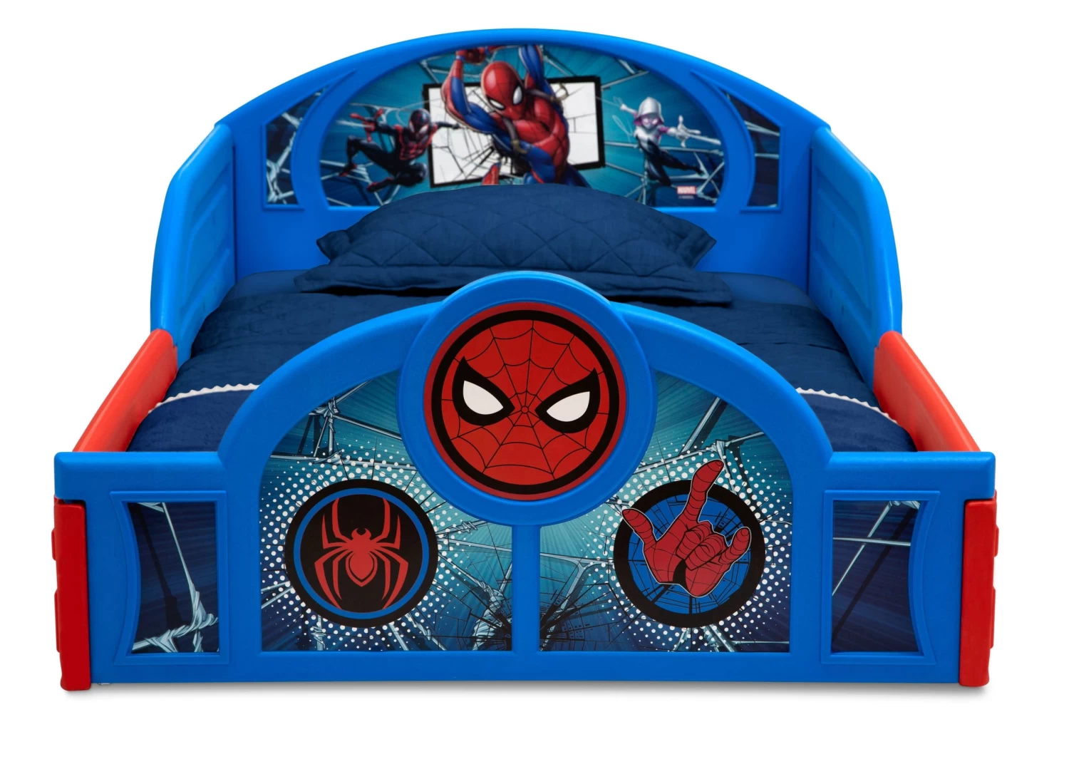 Delta Children Spider-Man Sleep And Play Toddler Bed With Built-In Guardrails 3 Delta Children Spider-Man Sleep And Play Toddler Bed With Built-In Guardrails - Image 3