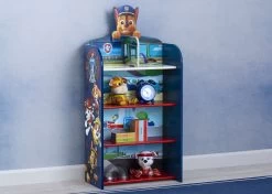 Delta Children PAW Patrol Wooden Playhouse 4-Shelf Bookcase