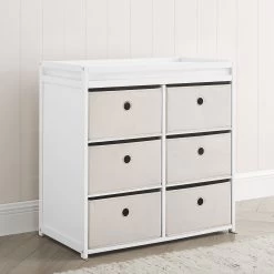 Delta Children Hayes Fabric Bin Changer -Kid Household Items rrweqof8zwun0vafl2xu