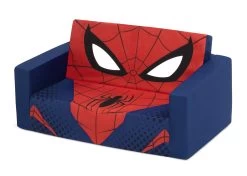 Delta Children Spider-Man Cozee Flip-Out Sofa - 2-in-1 Convertible Sofa To Lounger For Kids -Kid Household Items sebjysiy2vr1hbajh6hf