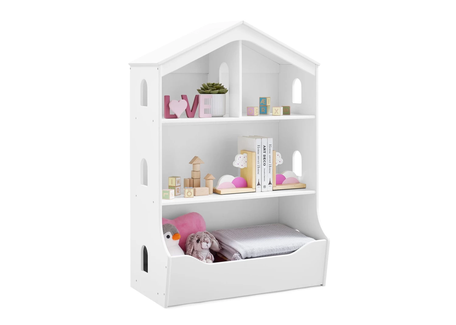 Delta Children Playhouse Bookcase With Toy Storage 8 Delta Children Playhouse Bookcase With Toy Storage - Image 8