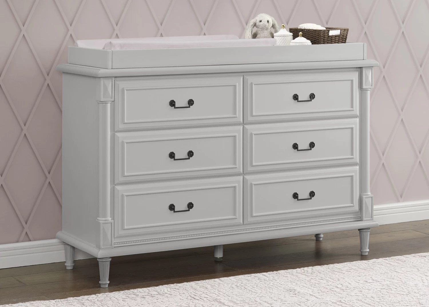 Juliette 6 Drawer Dresser With Changing Top 2 Juliette 6 Drawer Dresser With Changing Top - Image 2
