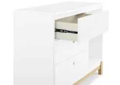 Delta Children Poppy 3 Drawer Dresser With Cubbies And Interlocking Drawers -Kid Household Items sxdftgthzytnpdfym2uy