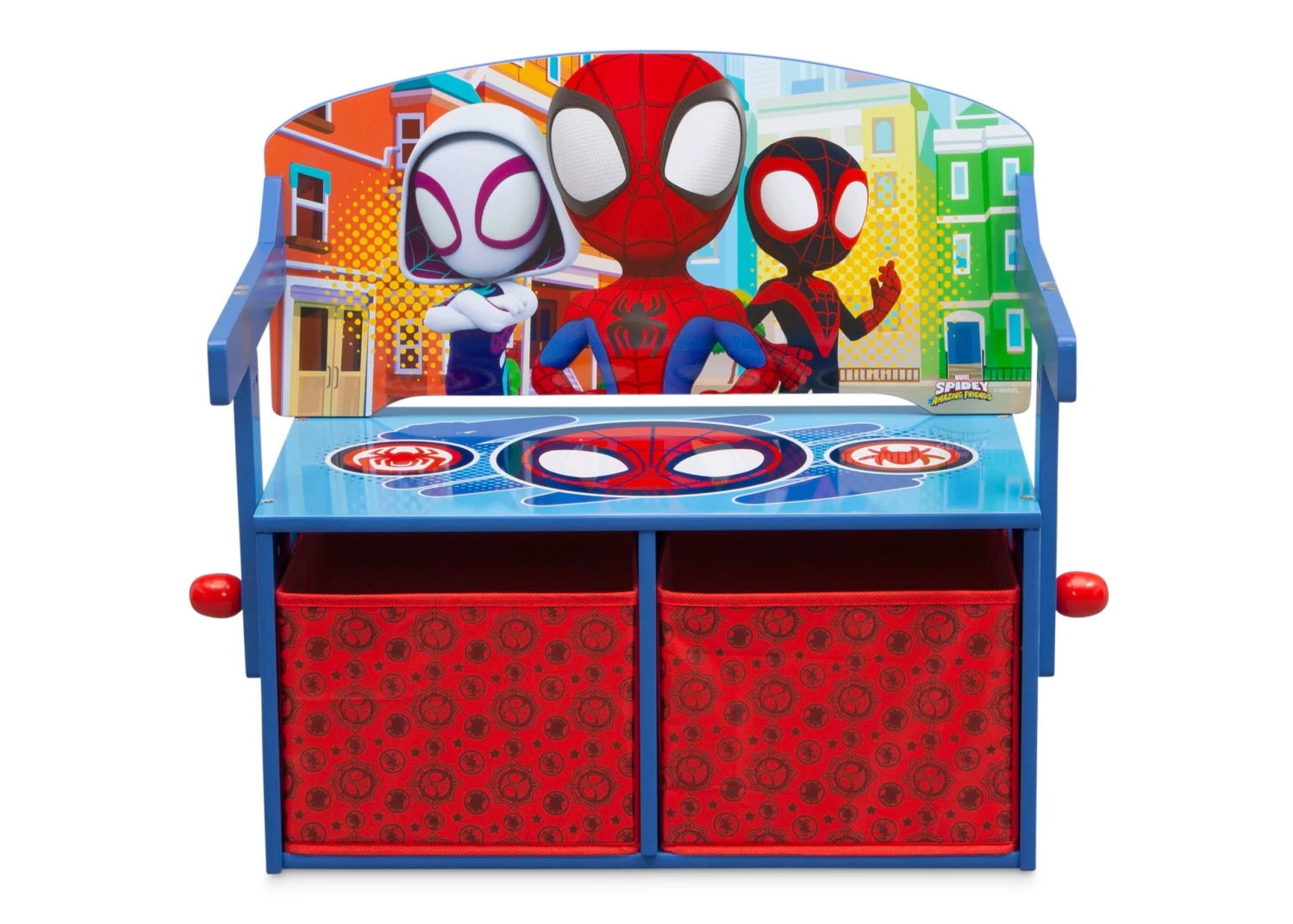 Delta Children Spidey And His Amazing Friends Activity Bench 2 Delta Children Spidey And His Amazing Friends Activity Bench - Image 2