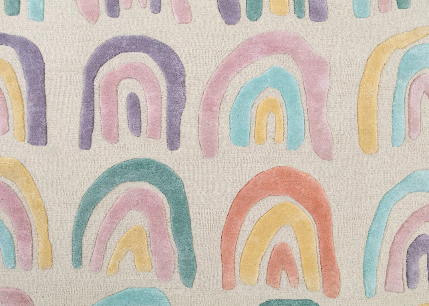 Delta Children Over The Rainbow Hand-Tufted Wool Blend Area Rug 5x8 4 Delta Children Over The Rainbow Hand-Tufted Wool Blend Area Rug 5x8 - Image 4