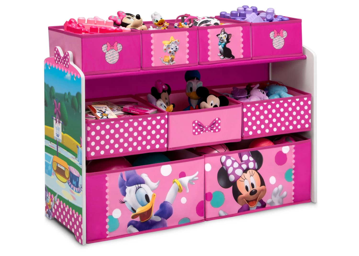 Delta Children Minnie Mouse Deluxe 9 Bin Design And Store Toy Organizer 3 Delta Children Minnie Mouse Deluxe 9 Bin Design And Store Toy Organizer - Image 3
