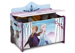 Delta Children Frozen II Deluxe Toy Box -Kid Household Items whj0lclrqzcjonbwiwjp