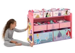 Delta Children Princess Deluxe 9 Bin Design And Store Toy Organizer -Kid Household Items xozvxnpxtjxbsyt4towa
