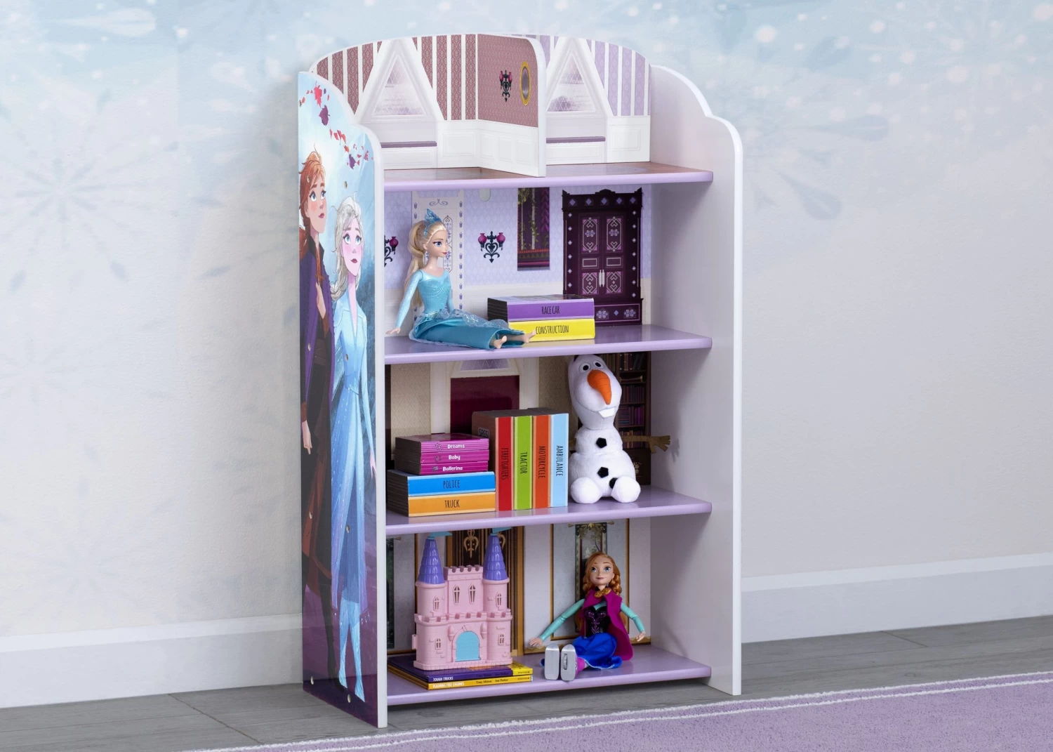 Delta Children Frozen II Wooden Playhouse 4-Shelf Bookcase 2 Delta Children Frozen II Wooden Playhouse 4-Shelf Bookcase - Image 2