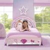 Delta Children Princess Upholstered Twin Bed