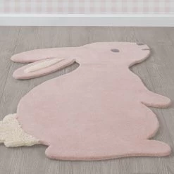 Delta Children Hand-Tufted 100% Wool Bunny Rug -Kid Household Items zip5wu0iucmkpvprkxdt